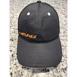 Head Tennis Hat Black Mesh Tennis Adult Flex Fitted Small/Medium S/M